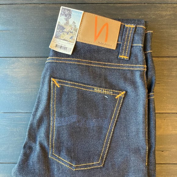 Unisex NUDIE JEANS Grim Tim Denim Pants (NWT) - Picture 3 of 4